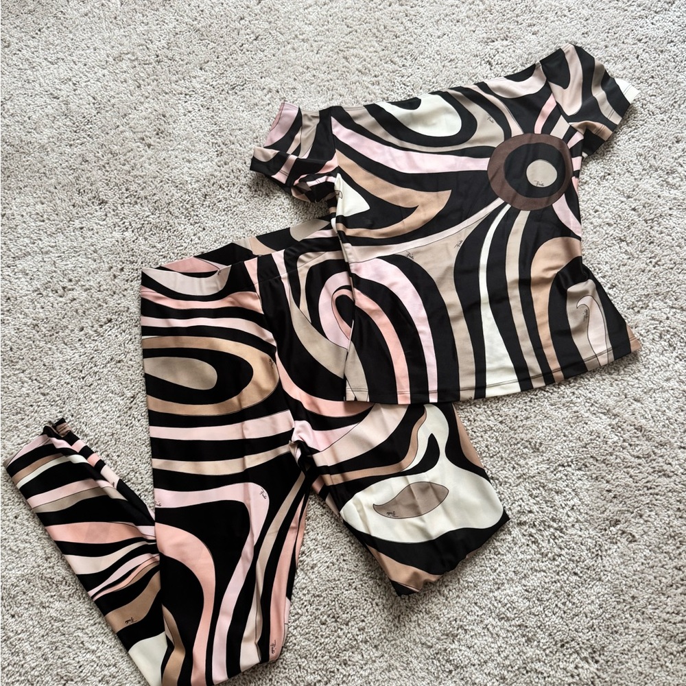Emilio Pucci Pink and Brown Set